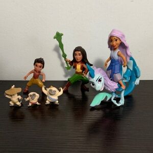 Figures from Raya and the Last Dragon